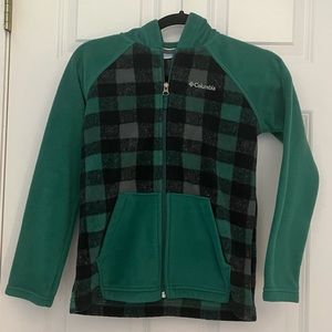 Boys Columbia hooded zip up fleece